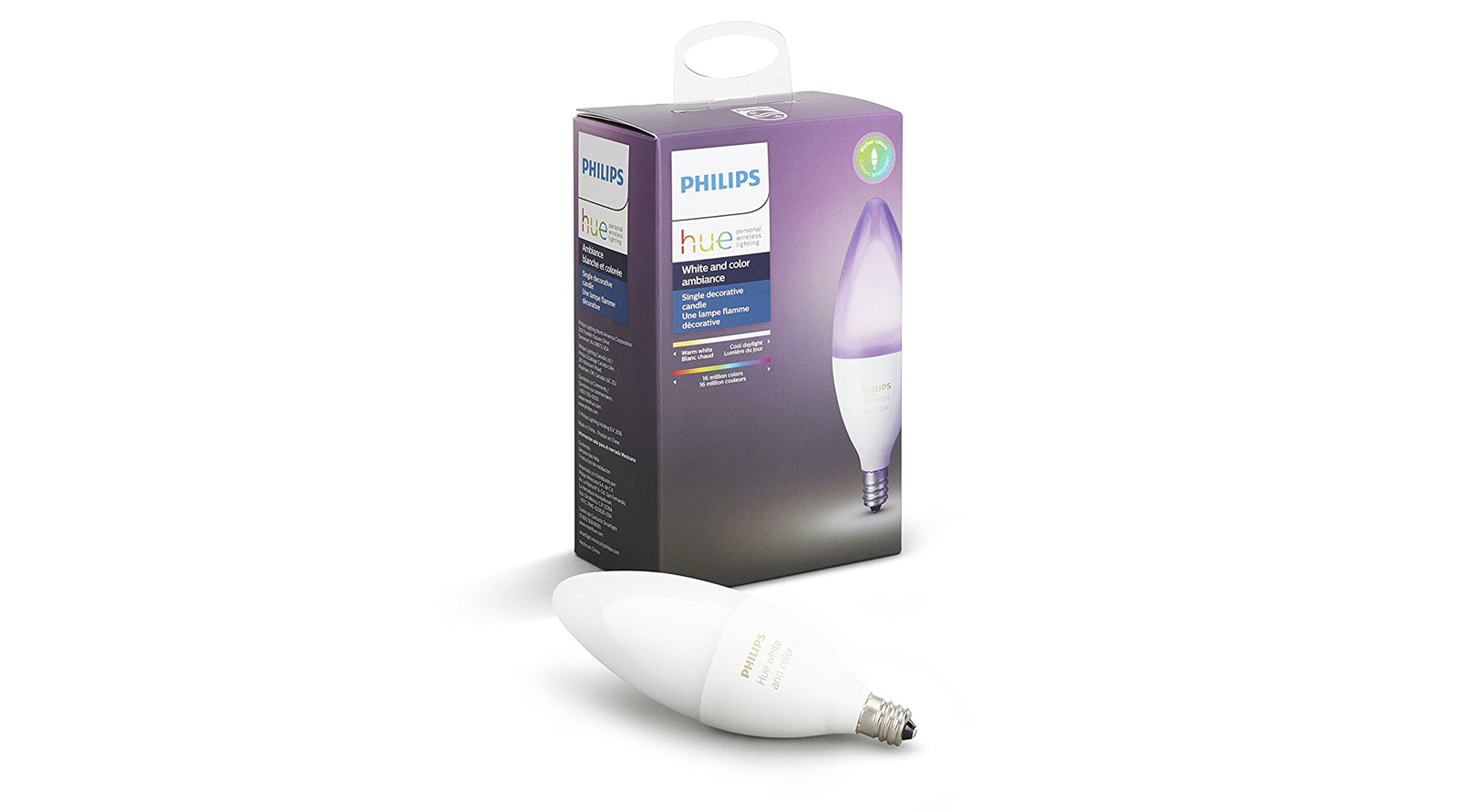 Philips Hue E14 in White or Colour Ambiance