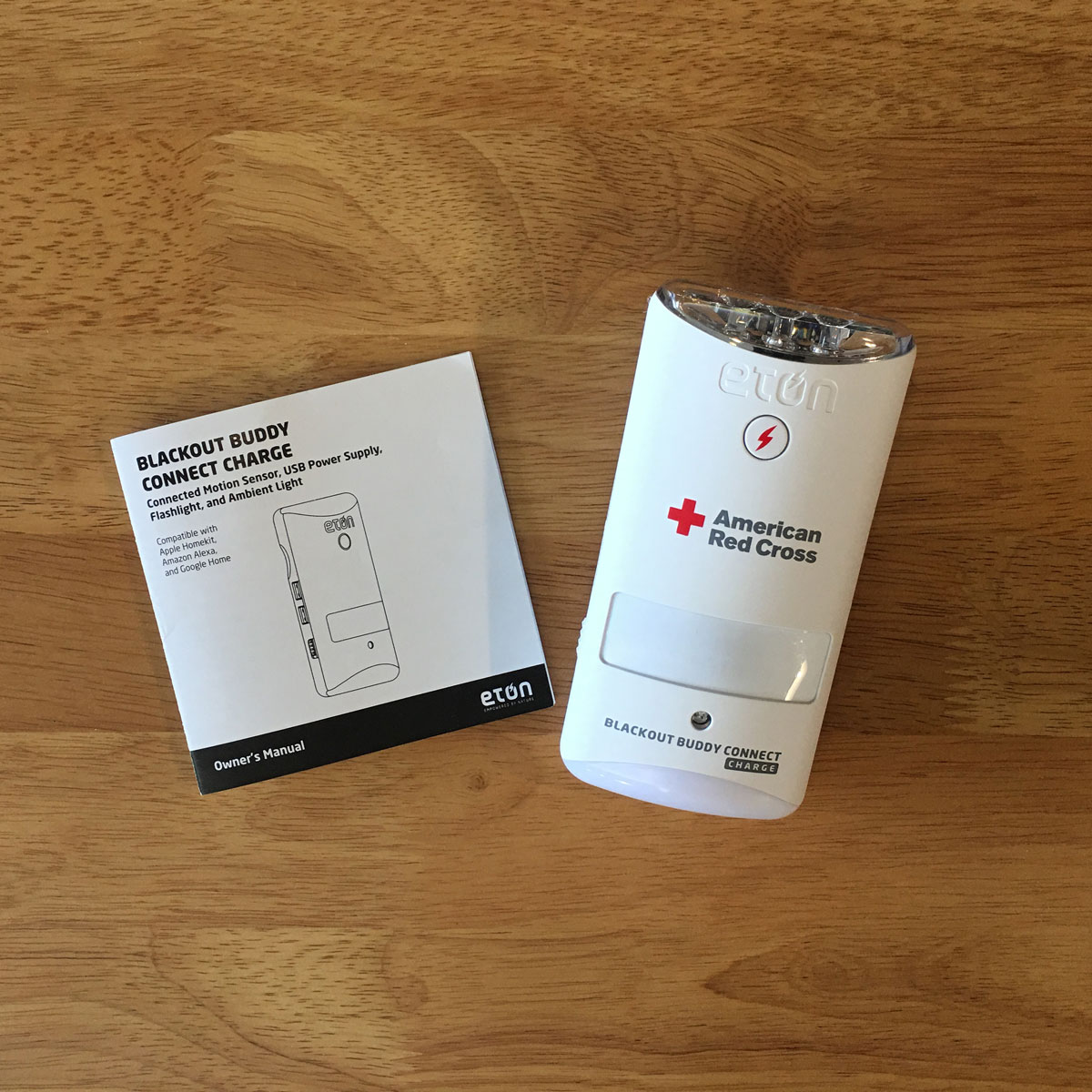 Apple HomeKit & Google Home Compatible with  Alexa American Red Cross Blackout Buddy Connect Charge Emergency LED Light & USB Charger 